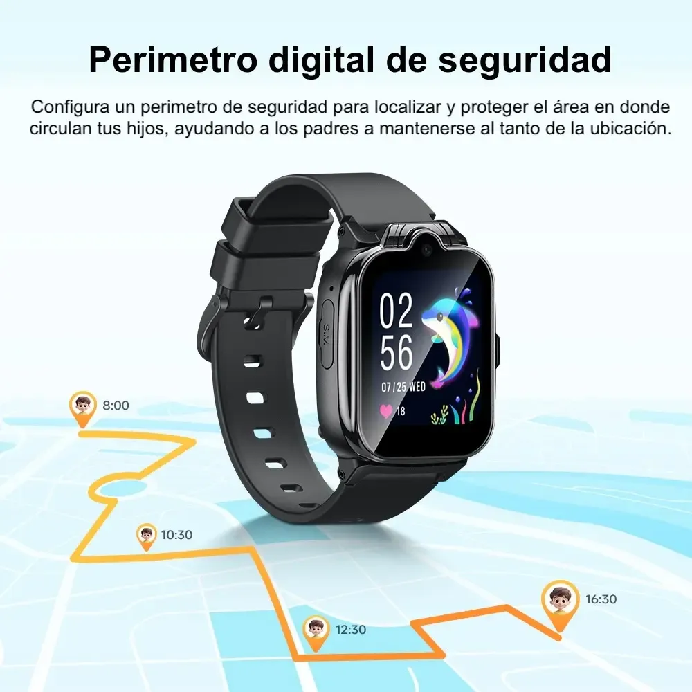 RELOJ INTELIHENTE P/NINOS NEGRO Y104 HOCO