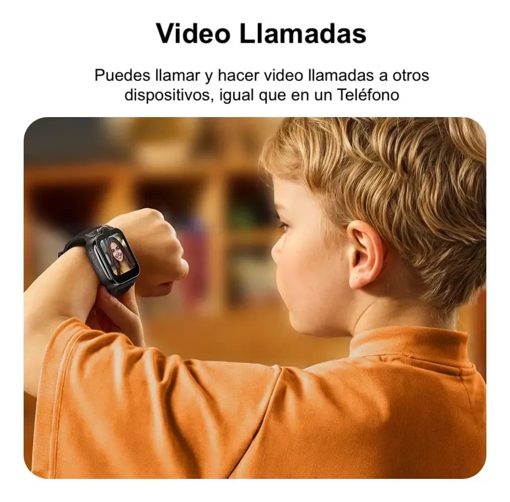 RELOJ INTELIHENTE P/NINOS NEGRO Y104 HOCO
