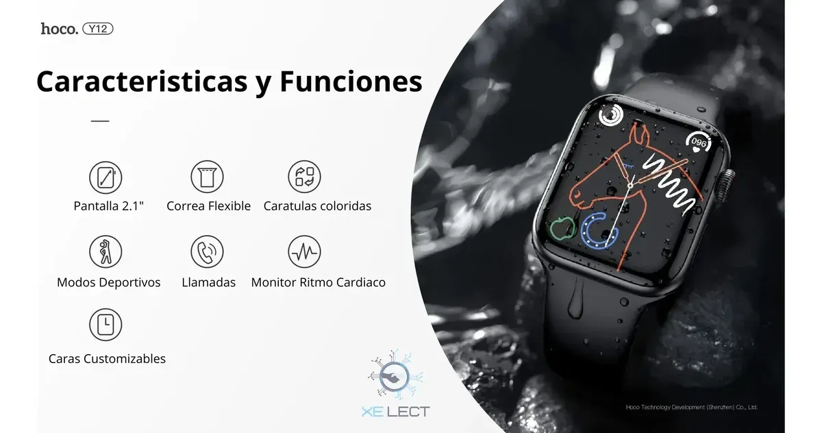 ULTRA RELOJ INTELIGENTE SPORT Y23 NEGRO HOCO