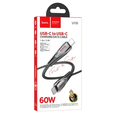 CABLE T-C A T-C 60W NEGRO U133 HOCO