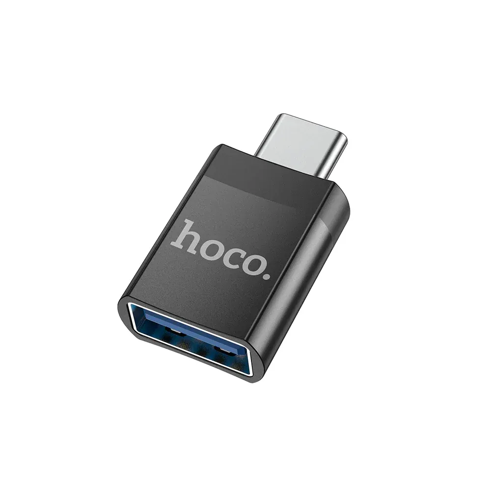 CONVERTIDOR T-C A USB UA17 NEGRO HOCO