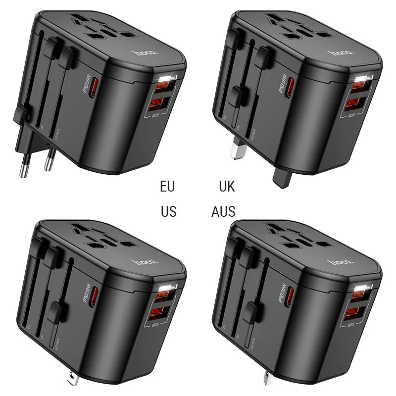 ADAPTADOR UNIVERSAL AC15 NEGRO HOCO