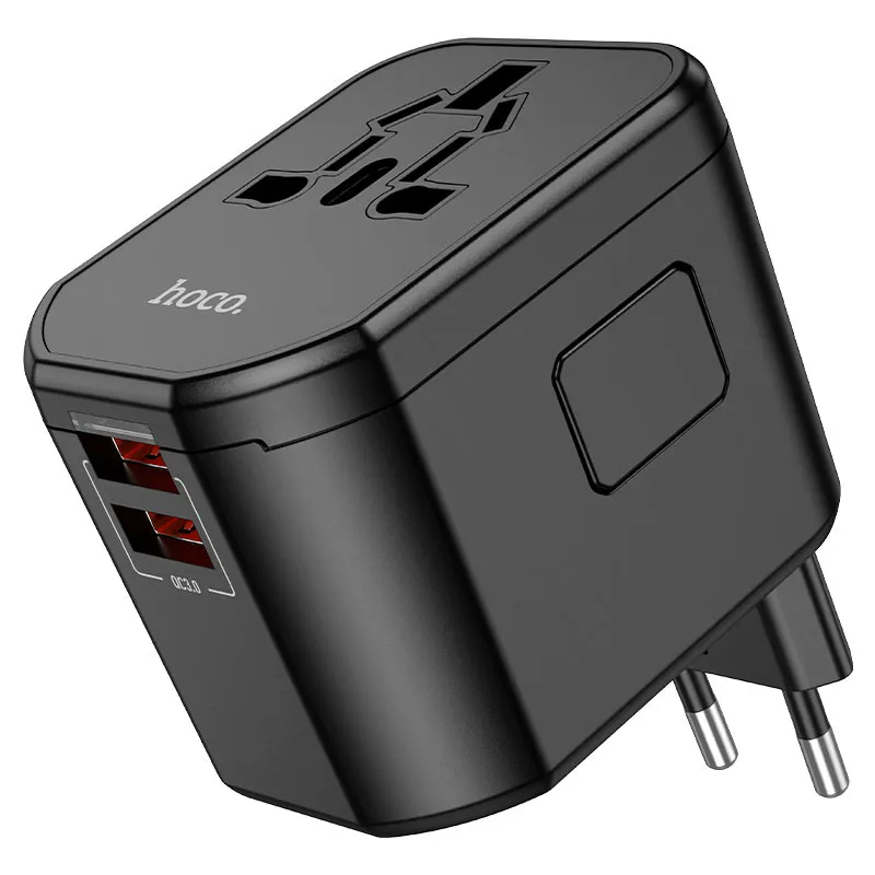 ADAPTADOR UNIVERSAL AC15 NEGRO HOCO
