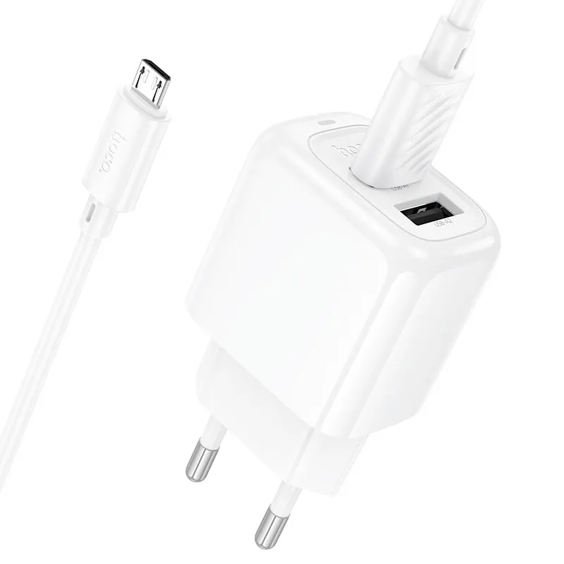 SET CARGADO+CABLE MICRO BLANCO CS51A HOCO