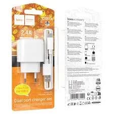SET CARGADO+CABLE T-C BLANCO CS51A HOCO