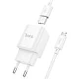 Vista 1 de C145A CARGADOR+CABLE MICRO BLANCO