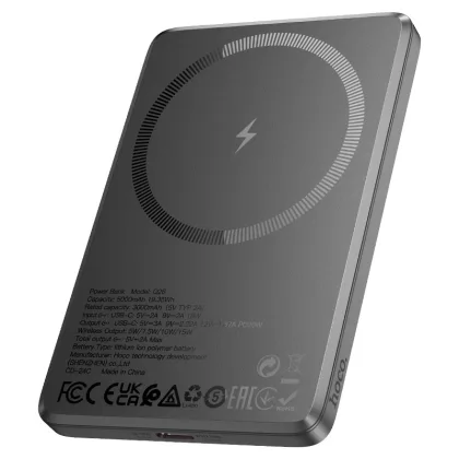 Q26 CARGADOR PORTATIL MAGNETICO GRIS 5K