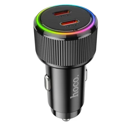 NZ14B CARGADOR AUTO DOBLE NEGRO