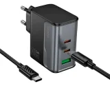 Vista 1 de CS75A 70W STAR SPEED SOLO PUERTO CARGADOR PD CARGA RAP 2TC 1USB NEGRO