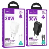 Vista 1 de Fonte de Alimentação/Carregador Hoco N62 USB-C