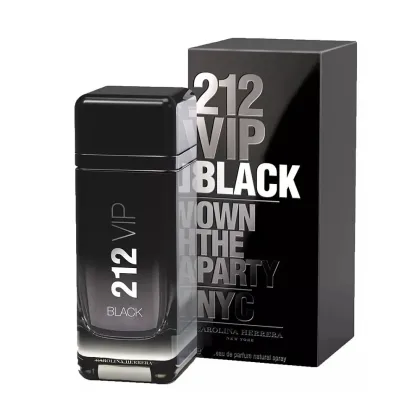 PERFUME CAROLINA HERRERA 212 VIP BLACK EDP 100ML MASCULINO