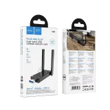 Vista 1 de HI34 ADAPTADOR USB WI-FI 6 DOBLE BANDA 2.4/5GZ CON DOBLE ANTENA