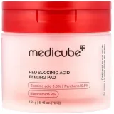 Vista 2 de Almohadillas Exfoliantes Medicube Red Succinic Acid Peeling Pad de 70 Unidades