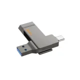 Vista 1 de UD15 CLEVE PENDRIVE 2-1 USB3.2/T-C GRIS