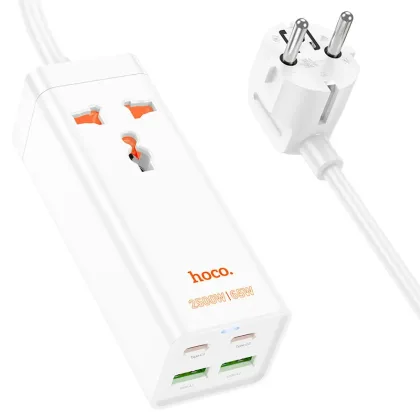ENCHUFE MULTI BLANCO AC10A HOCO