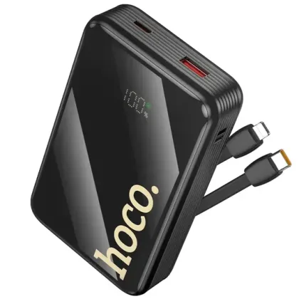 CARGADOR PORTATIL C/CABLE NEGRO 20K Q37A HOCO