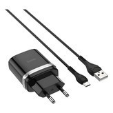 CS21A CARGADOR+CABLE MICRO PRETO