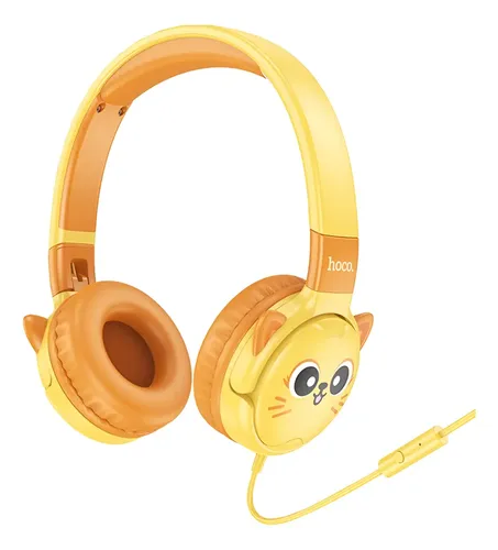 W61 AUDIFONOS P/NI¤OS C/CABLE AMARILLO