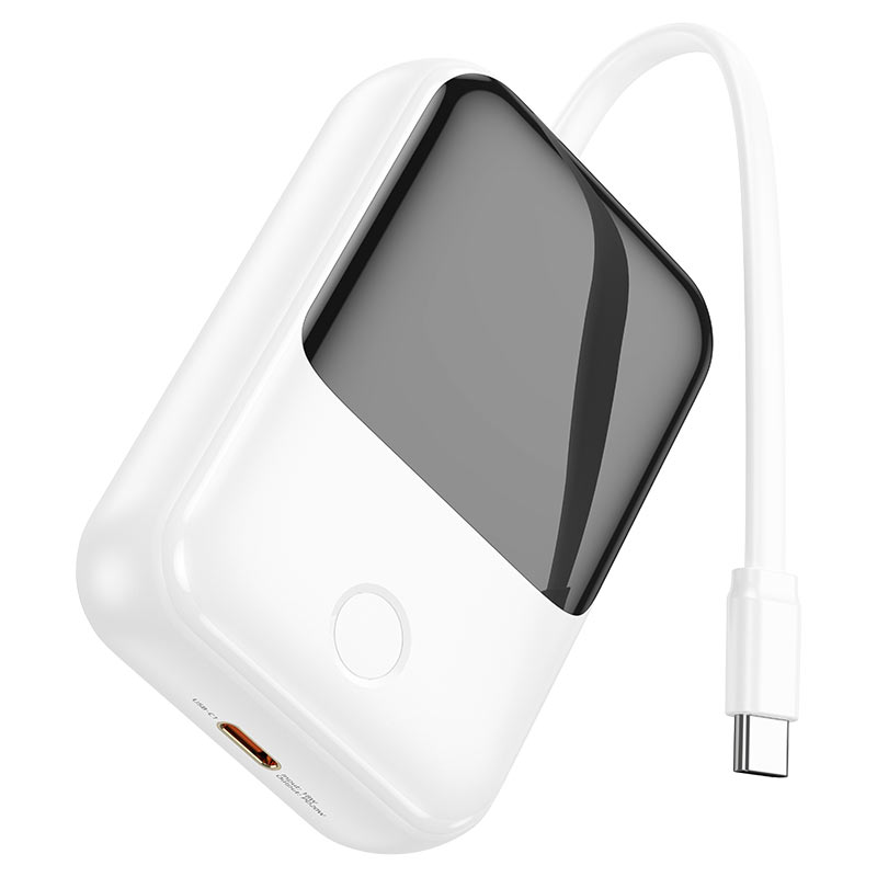 Q33 CARGADOR PORTATIL+CABLE BLANCO