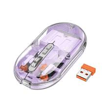 GM35 MOUSE TRANSPARENTE INALAMBRICO LILA