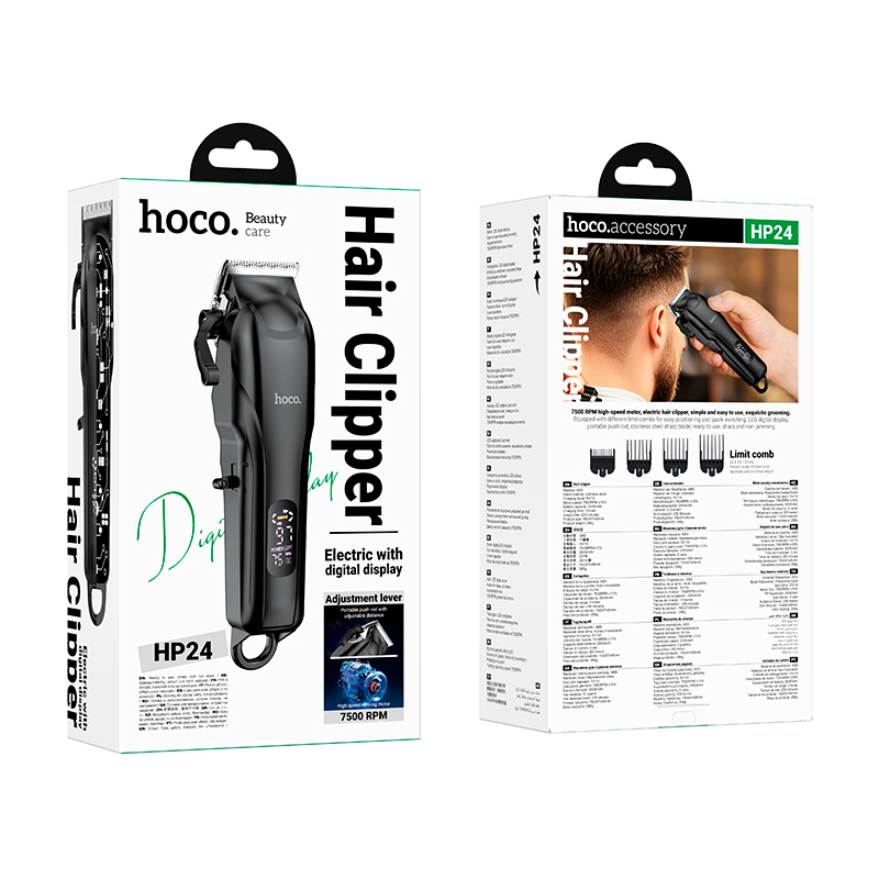 HP24 CORTADOR DE CABELLO NEGRO
