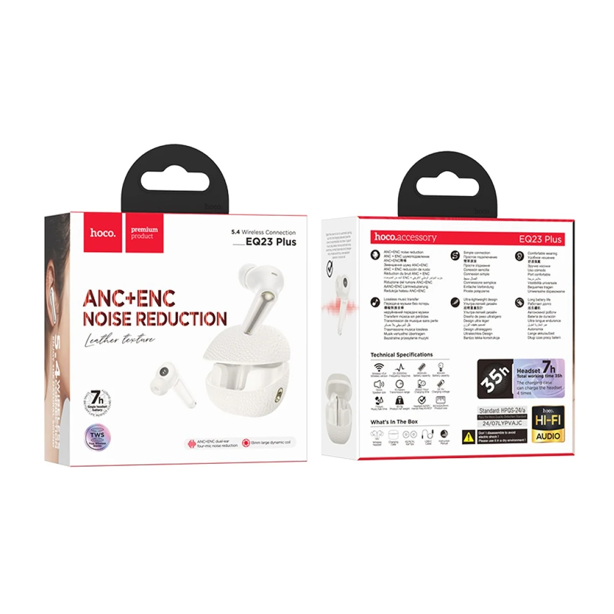 EQ23 AUDICULAR INALAMBRICO BLANCO