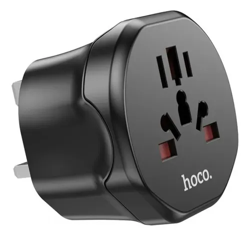 ADAPTADOR UNIVERSAL NEGRO AC6 HOCO