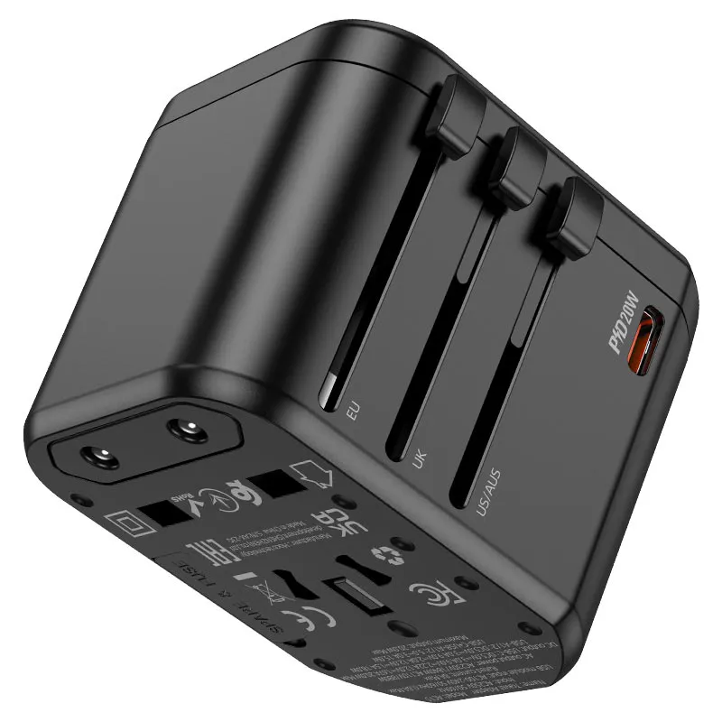 ADAPTADOR UNIVERSAL AC15 NEGRO HOCO