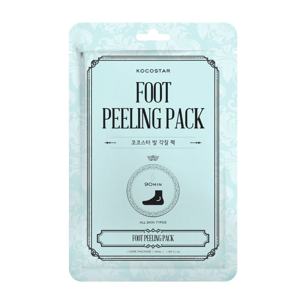 KOCOSTAR FOOT PEELING 90MIN 1UNIDAD 40ML/MASCARILLA EXFO P/PIES