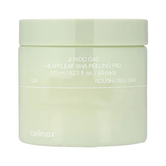 Almofadas Esfoliantes Celimax Ji Woo Gae Heartleaf Bha Peeling 60 Unidades
