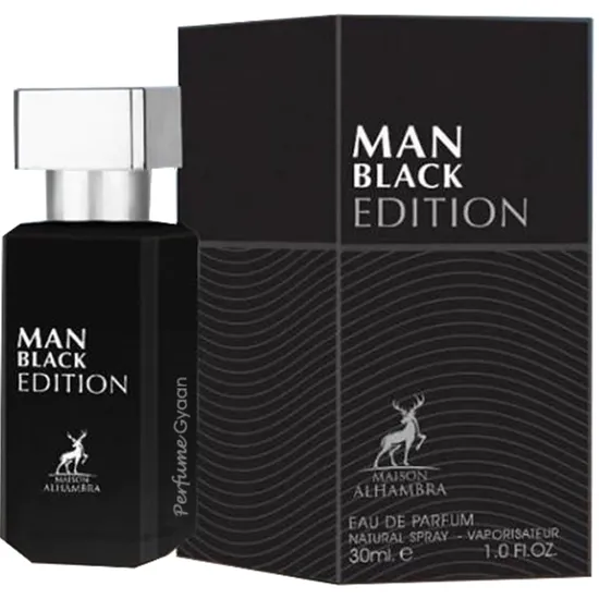 Perfume Maison Alhambra Man Black Edition Eau de Parfum Masculino 30ML