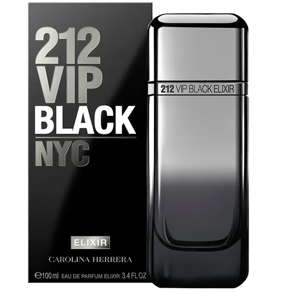PERFUME CAROLINA HERRERA 212 VIP BLACK ELIXIR EDP 100ML