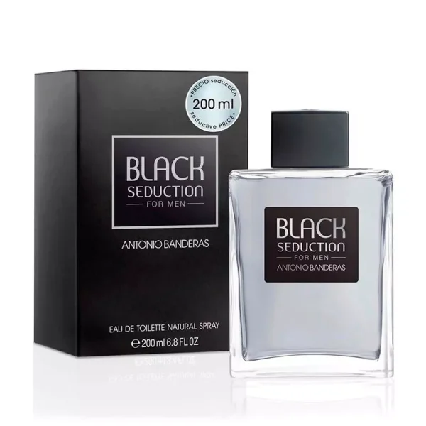 PERFUME ANTONIO BANDERAS BLACK SECUCTION EDT 200ML MASC