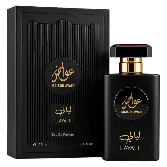Perfume Maison Awad Layali Eau de Parfum Masculino 100ML