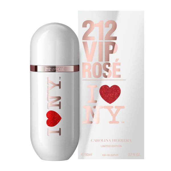 PERFUME CAROLINA HERRERA 212 VIP ROSE I LOVE NY EDIT EDP 80ML