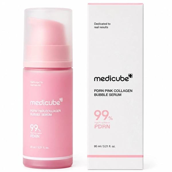 MEDICUBE PDRN PINK COLLAGEN BUBBLE SERUM 99% 95ML