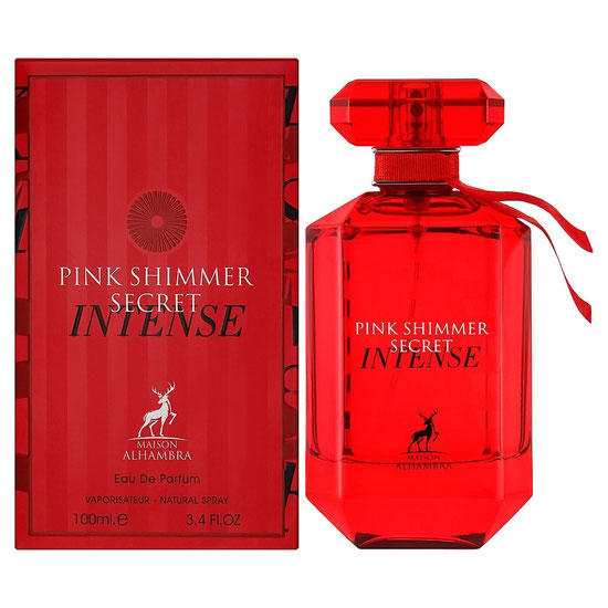 PERF MAISON ALHAMBRA PINK SHIMMER SECRET INTENSE EDP 100ML ROJO