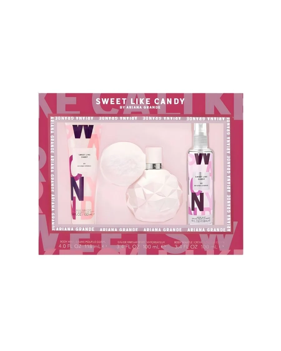 KIT SWEET LIKE CANDY ARIANA GRANDE MIST+CREMA+PERFUME