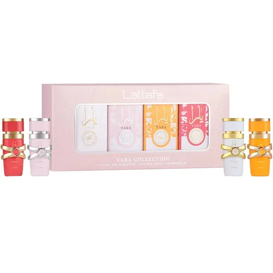 Kit Perfumes Miniatura Lattafa Yara Collection Edp Feminino - 4X5ML