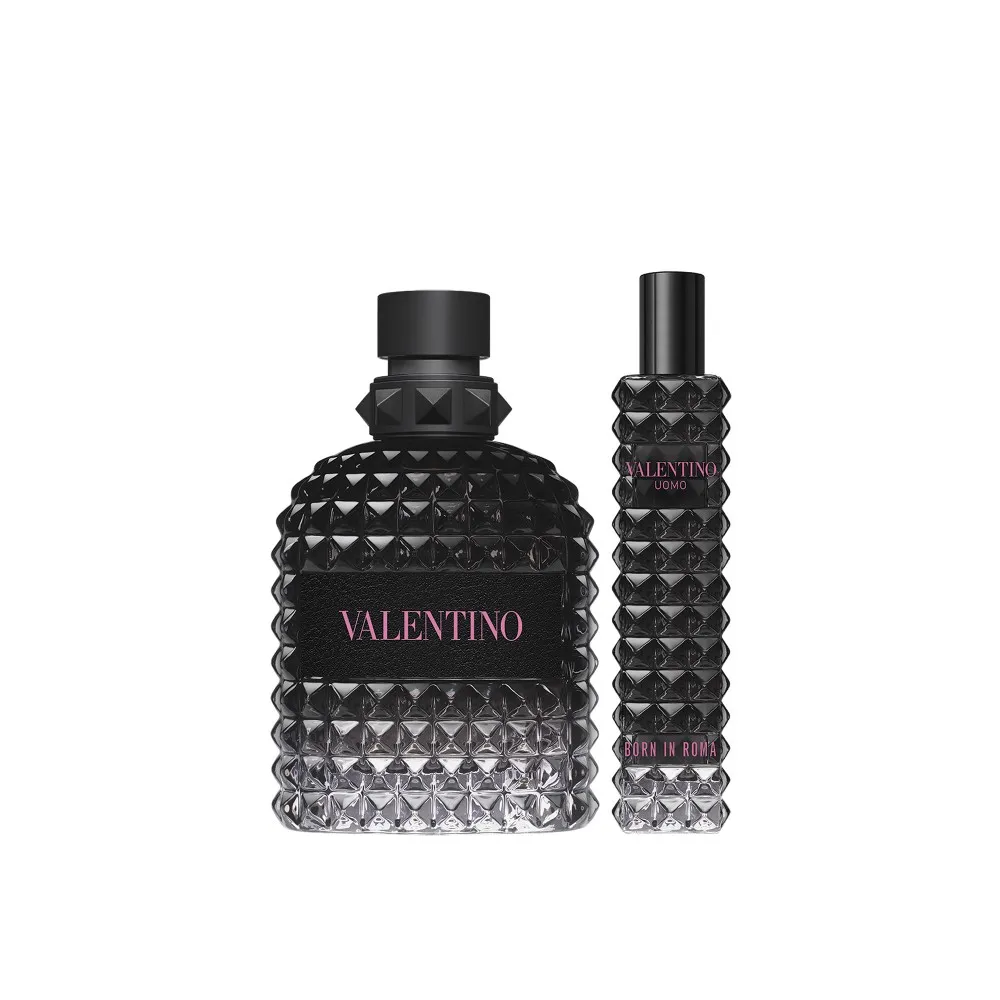 PERFUME  VALENTINO KIT BORN IN ROMA UOMO TRAVEL EXCLUSIVE EDT 100+10
